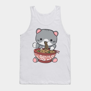 Cute cat ramen Tank Top